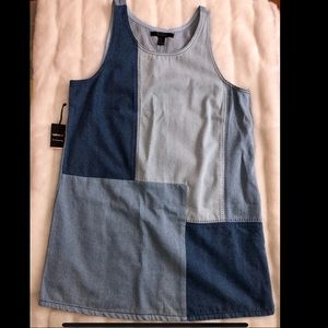 Sleeveless denim dress